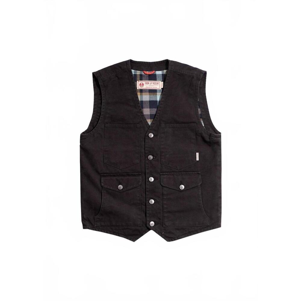 NEW IRON & RESIN men's bronco vest in black